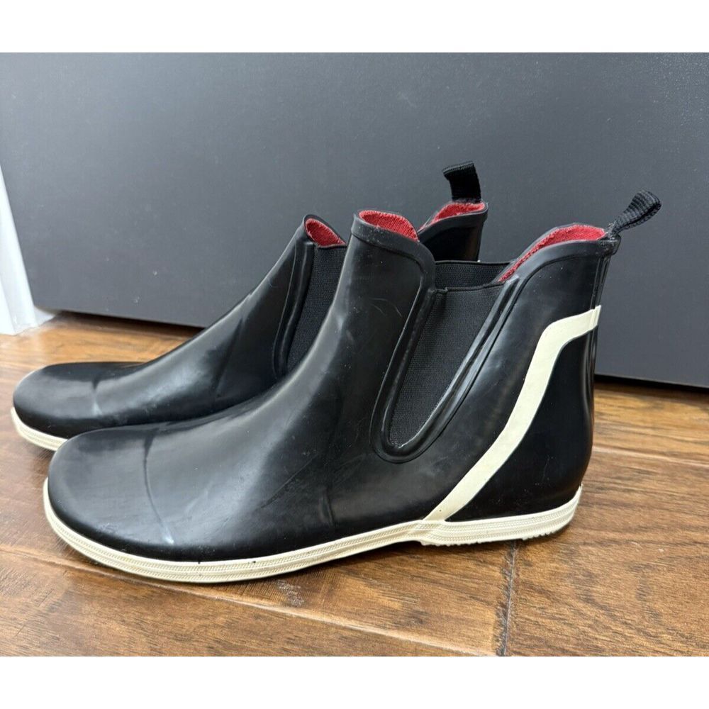 Andre Assous Rain or Shine Boots Womens Sz‎ 10 Black Chelsea Slip On Waterproof